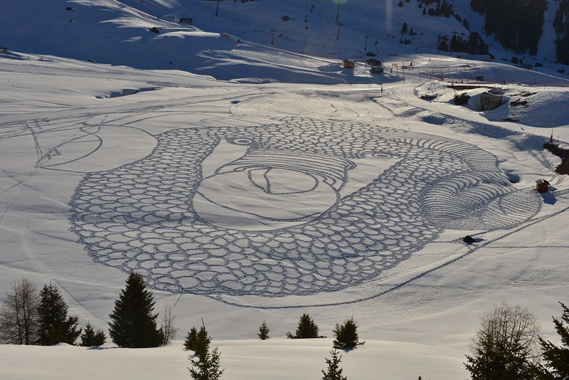Illustration for article titled Art That's Made with Snow and Ice
